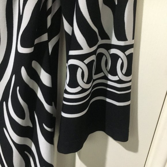 Anne Sexton copy cat zebra print dress size medium - Picture 3 of 5